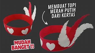 Foto Topi Karnaval Merah Putih